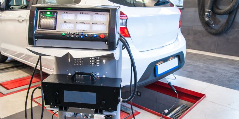 Ein Gerät zur Abgasuntersuchung